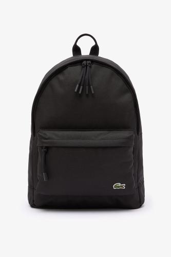 Lacoste ανδρικό backpack με εξωτερική θήκη με φερμουάρ και κεντημένο λογότυπο - NH4099NE Μαύρο ONE SIZE